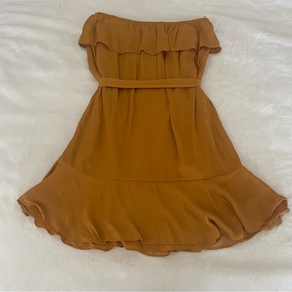 MAHINA Mini High-Low Tube Dress with Ruffled Hem- Medium - Picture 8 of 9